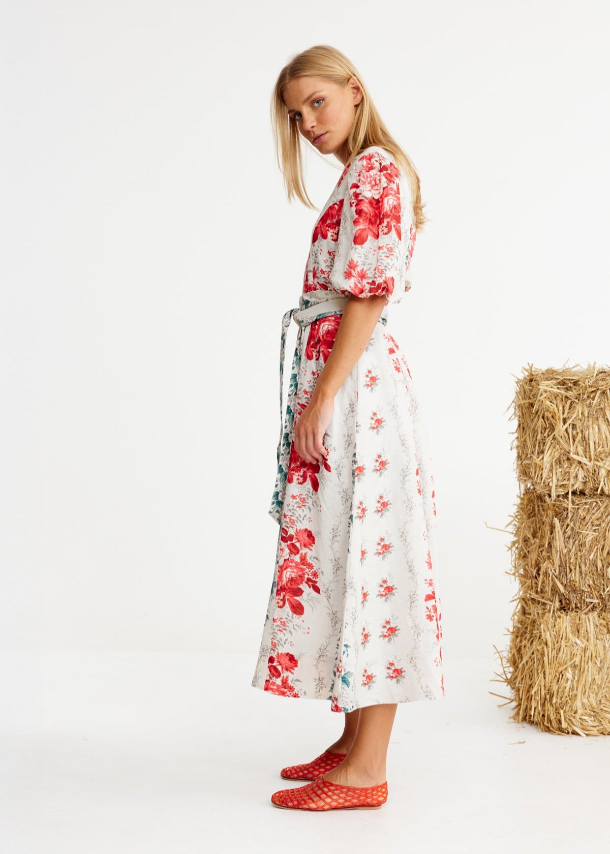 Magic Millions Midi Dress in Wallpaper from Binnywear
