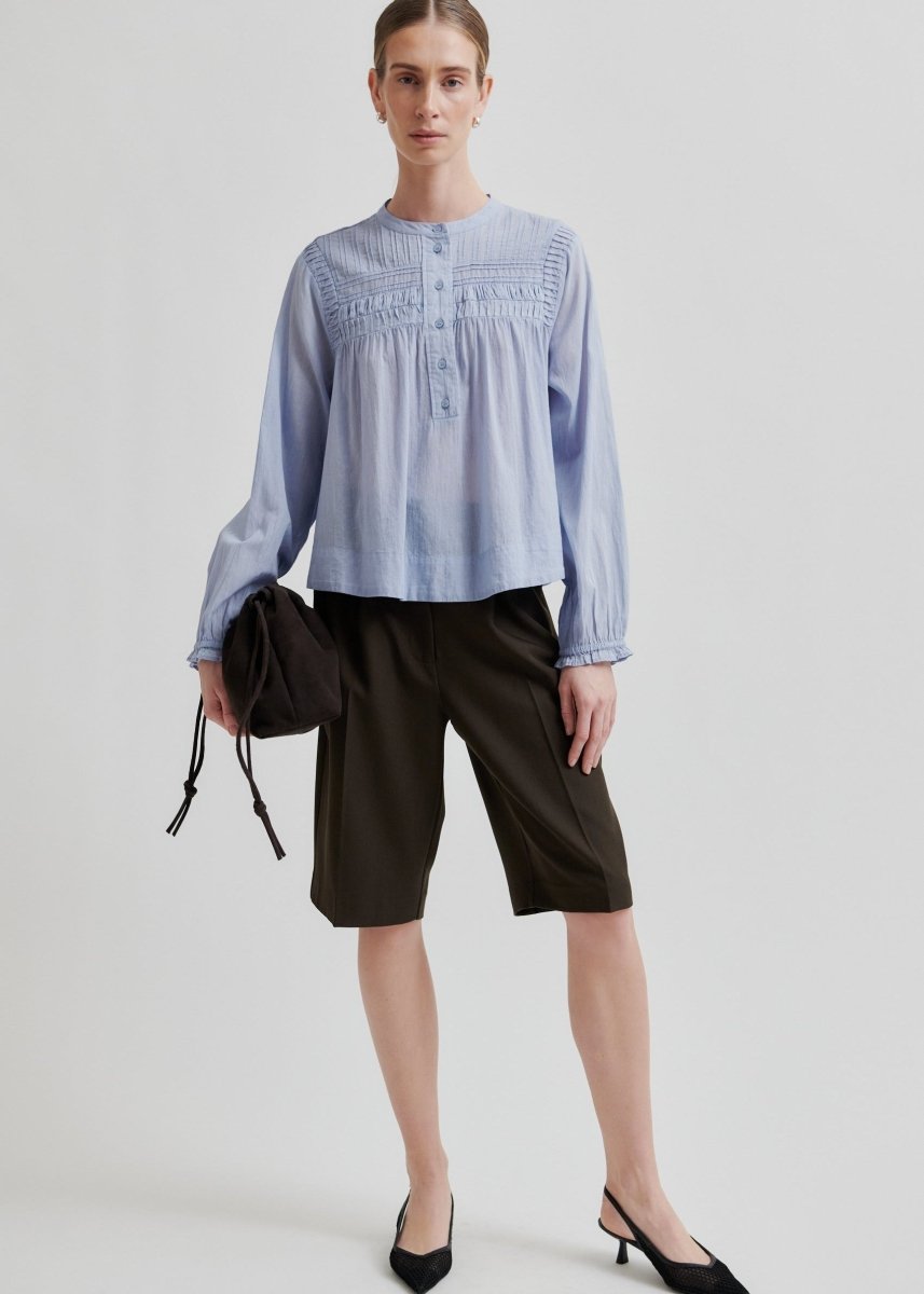 Maise Blouse in Blue from SECOND FEMALE at Edito boutique