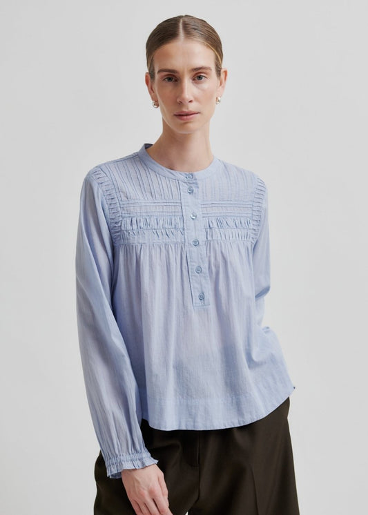 Maise Blouse in Blue from SECOND FEMALE at Edito boutique