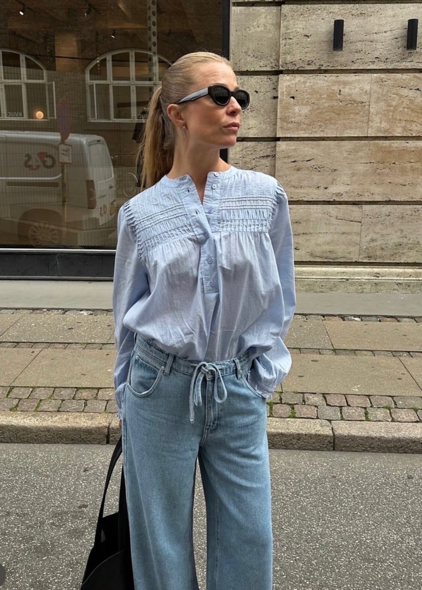 Maise Blouse in Blue from SECOND FEMALE at Edito boutique