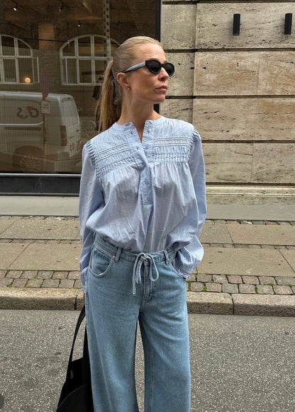 Maise Blouse in Blue from SECOND FEMALE at Edito boutique