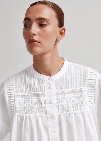 Maise SS Blouse in Egret from SECOND FEMALE at Edito Boutique