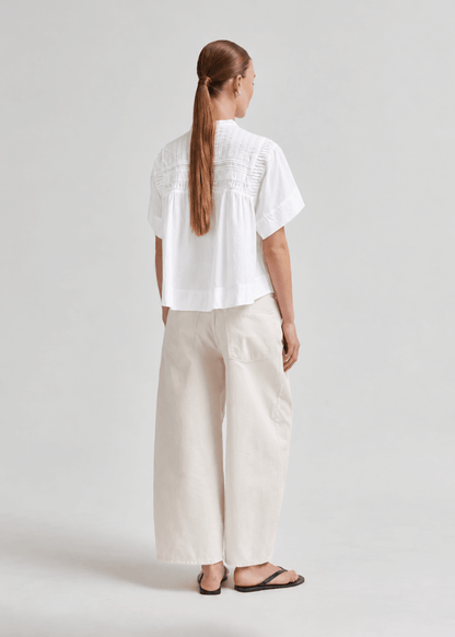 Maise SS Blouse in Egret from SECOND FEMALE at Edito Boutique
