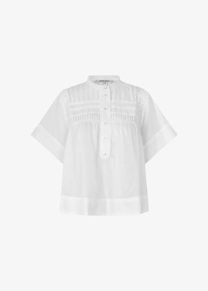 Maise SS Blouse in Egret from SECOND FEMALE at Edito Boutique