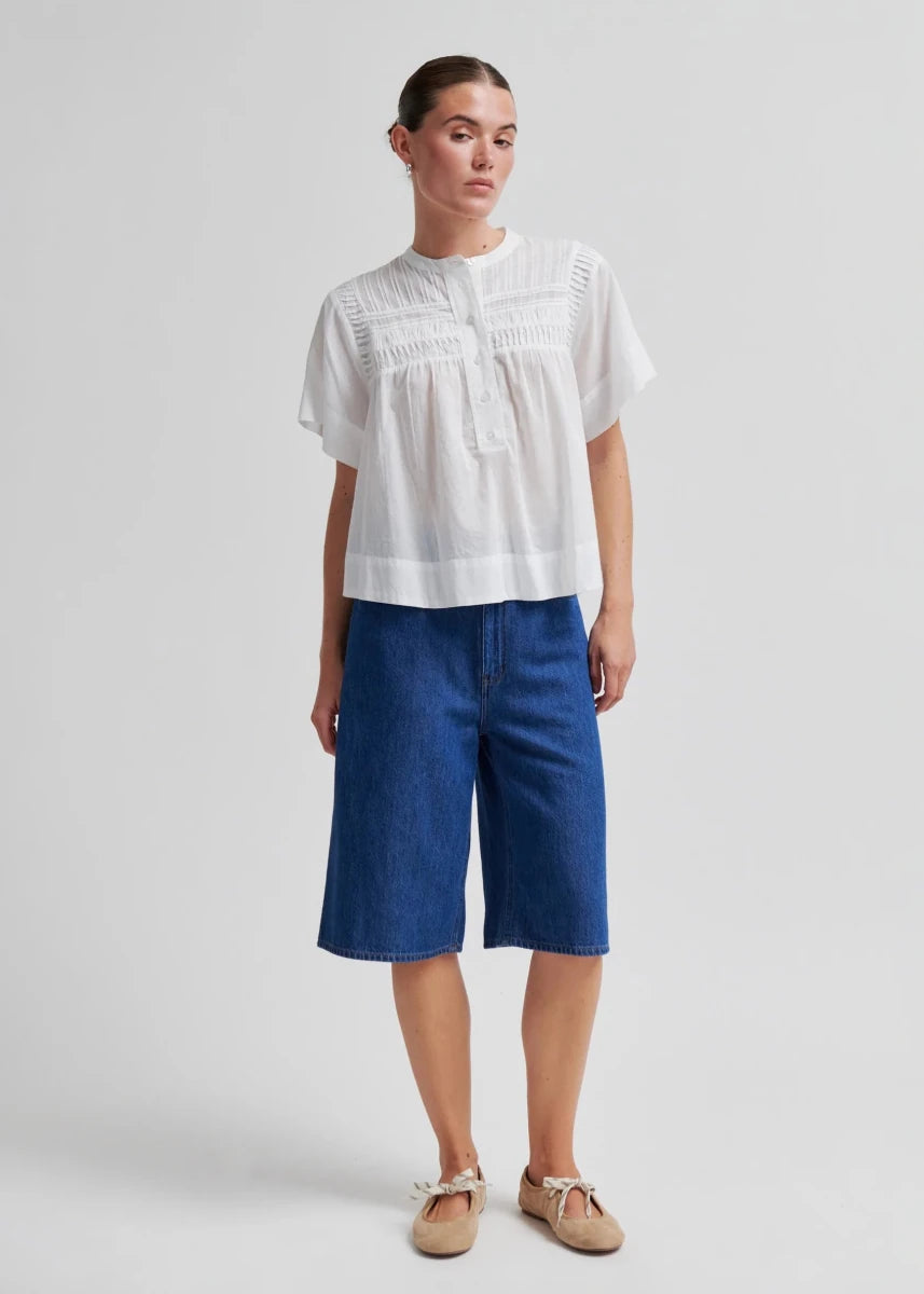 Maise SS Blouse in Egret from SECOND FEMALE at Edito Boutique