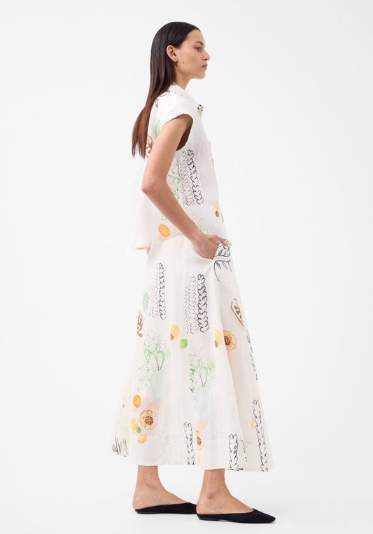 Maison Linen Skirt from MORRISON at Edito boutique