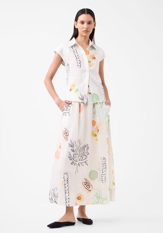 Maison Linen Skirt from MORRISON at Edito boutique