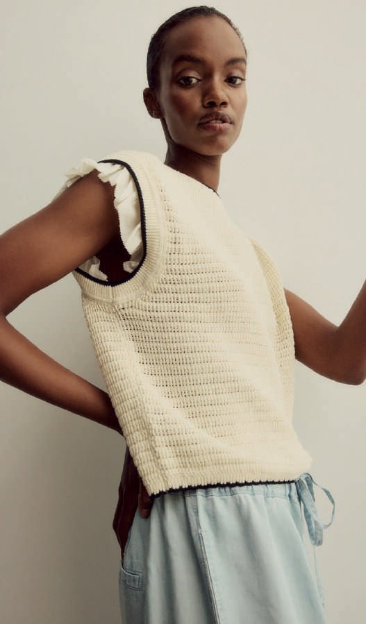 Mali Top in Cream from MELISSA NEPTON at Edito boutique