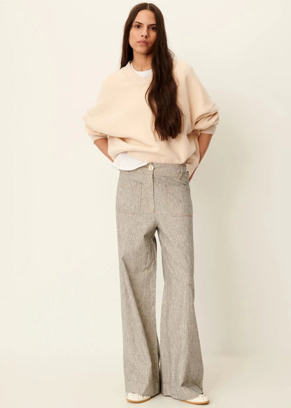 Manhatti Pants in Whiblack from SESSUN at Edito boutique