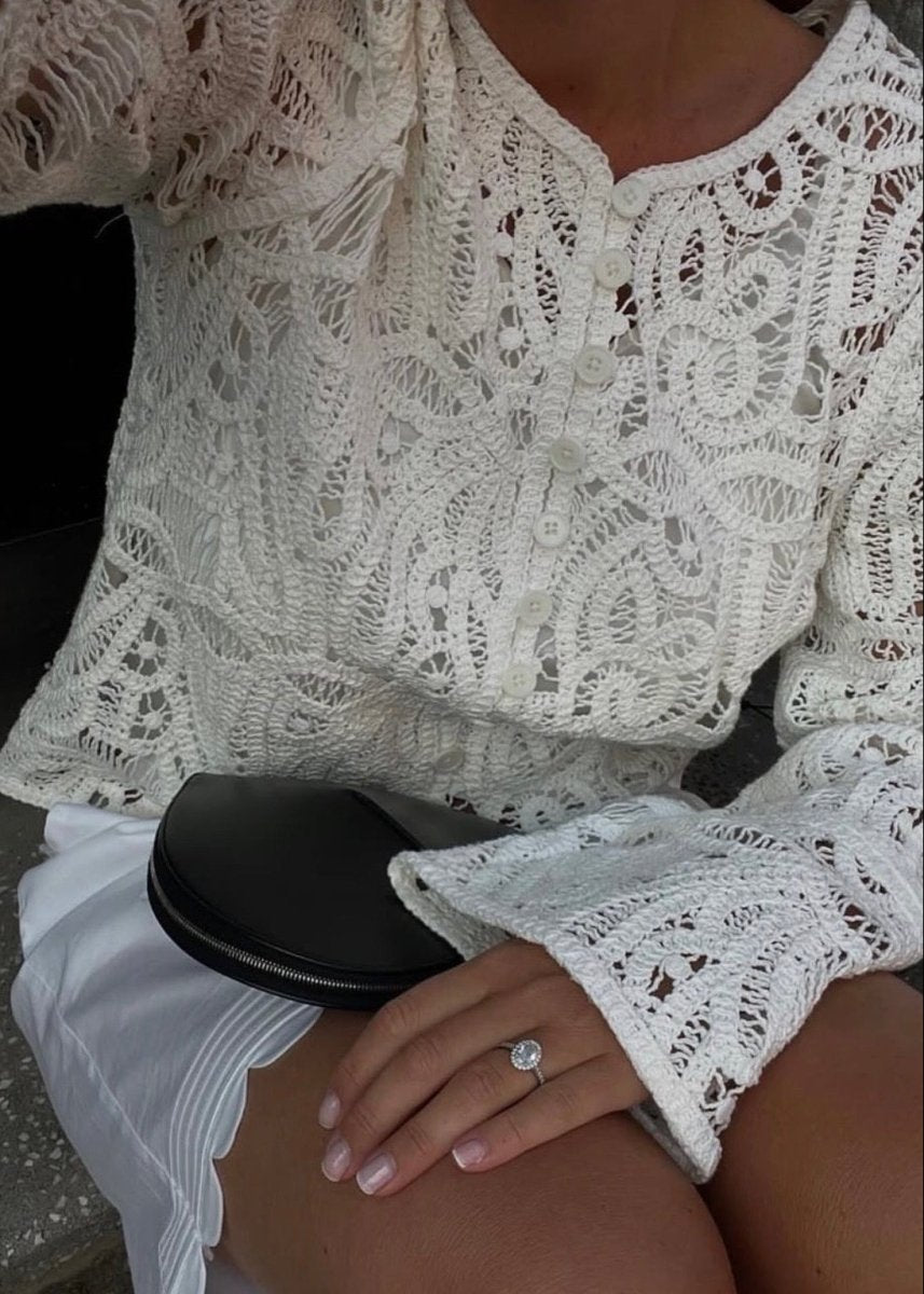 Marise Blouse in White from SECOND FEMALE at Edito boutique
