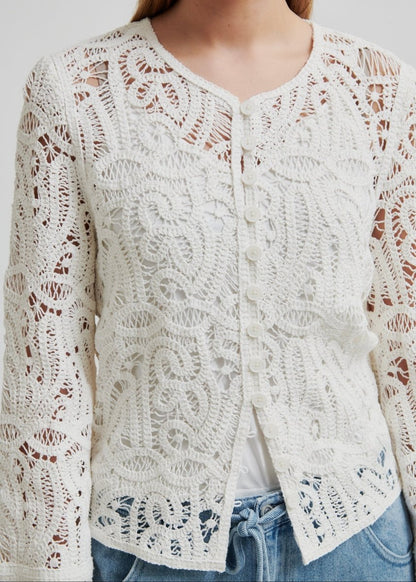 Marise Blouse in White from SECOND FEMALE at Edito boutique