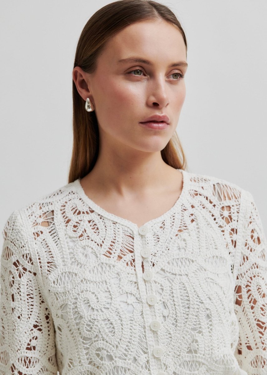 Marise Blouse in White from SECOND FEMALE at Edito boutique