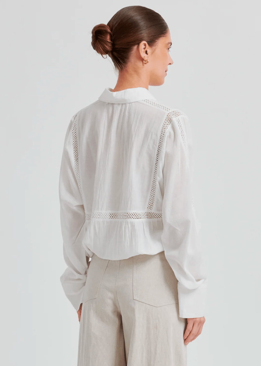 Martha Blouse in White from SECOND FEMALE at Edito Boutique