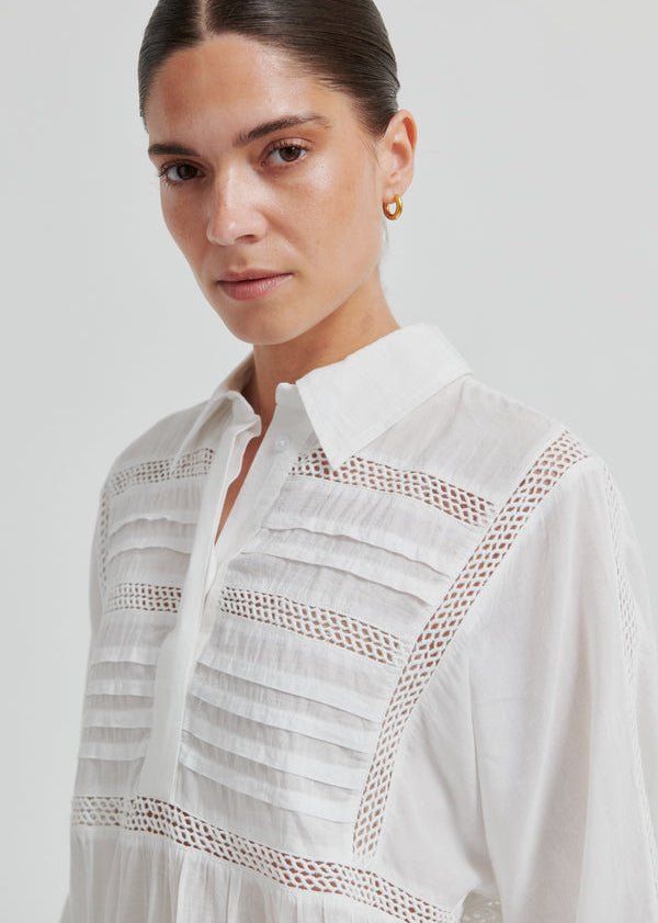 Martha Blouse in White from SECOND FEMALE at Edito Boutique
