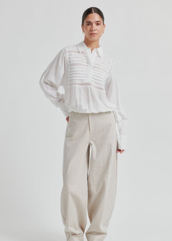Martha Blouse in White from SECOND FEMALE at Edito Boutique