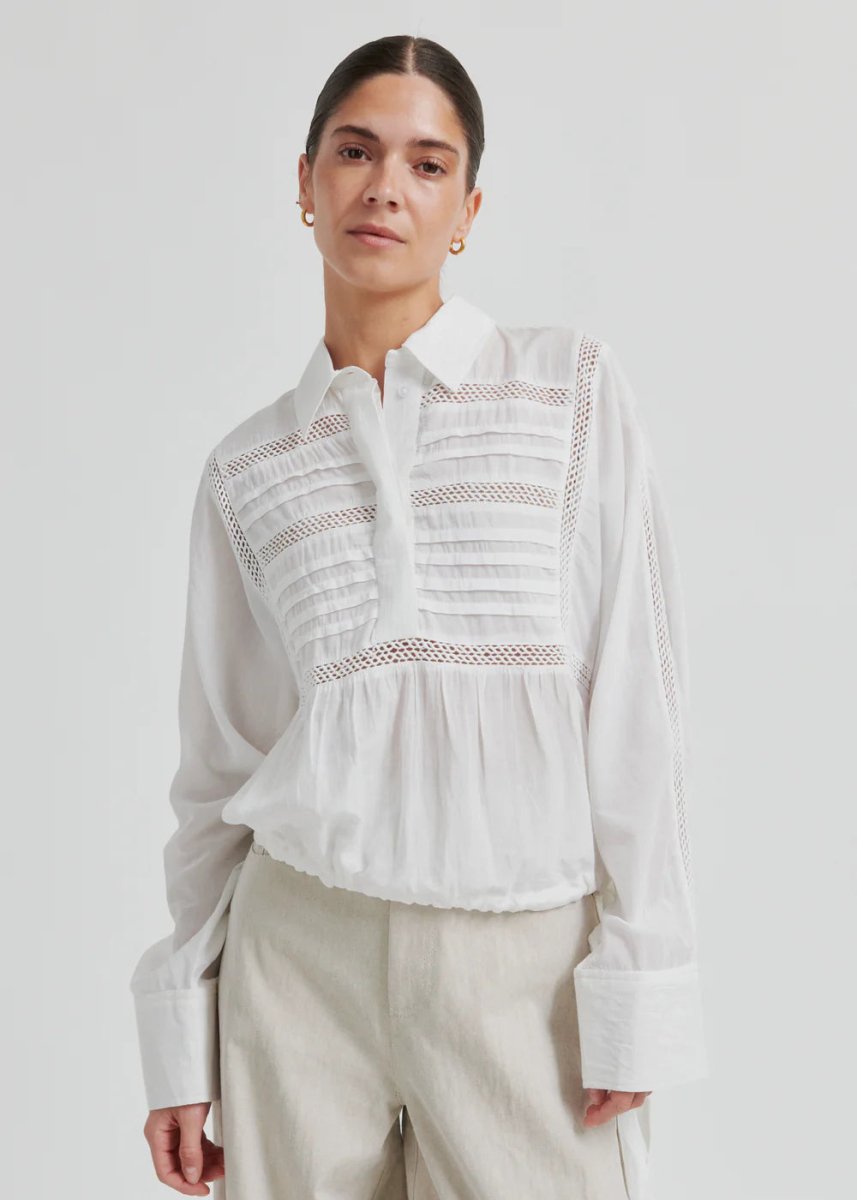 Martha Blouse in White from SECOND FEMALE at Edito Boutique