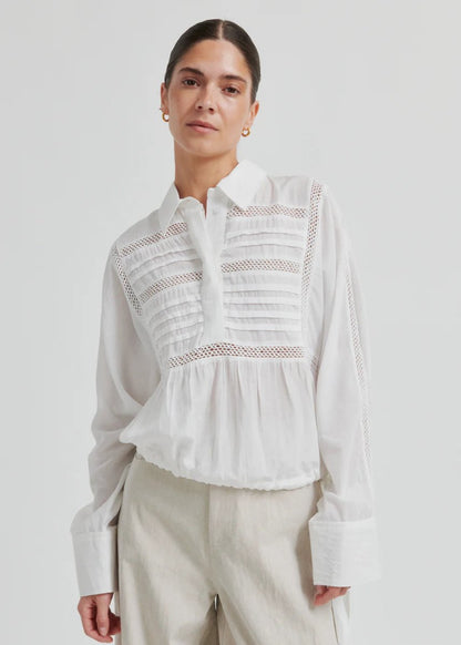 Martha Blouse in White from SECOND FEMALE at Edito Boutique