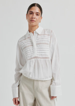 Martha Blouse in White from SECOND FEMALE at Edito Boutique