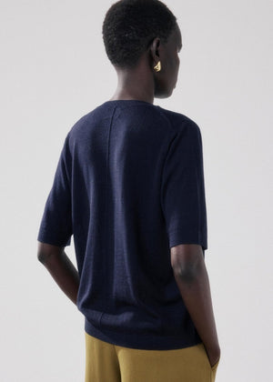 Matija Sweater in Navy from HARTFORD at Edito boutique