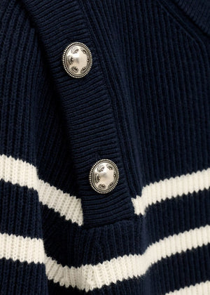 Matio Sailor Sweater in Navy from BA&SH at Edito boutique