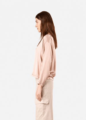 Mavilsb Silk Blouse in Rose from CROSSLEY at Edito Boutique