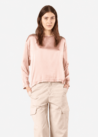Mavilsb Silk Blouse in Rose from CROSSLEY at Edito Boutique