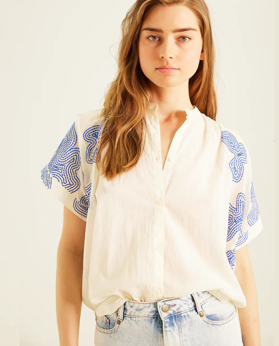 Sacrecoeur Maya Blouse Blue