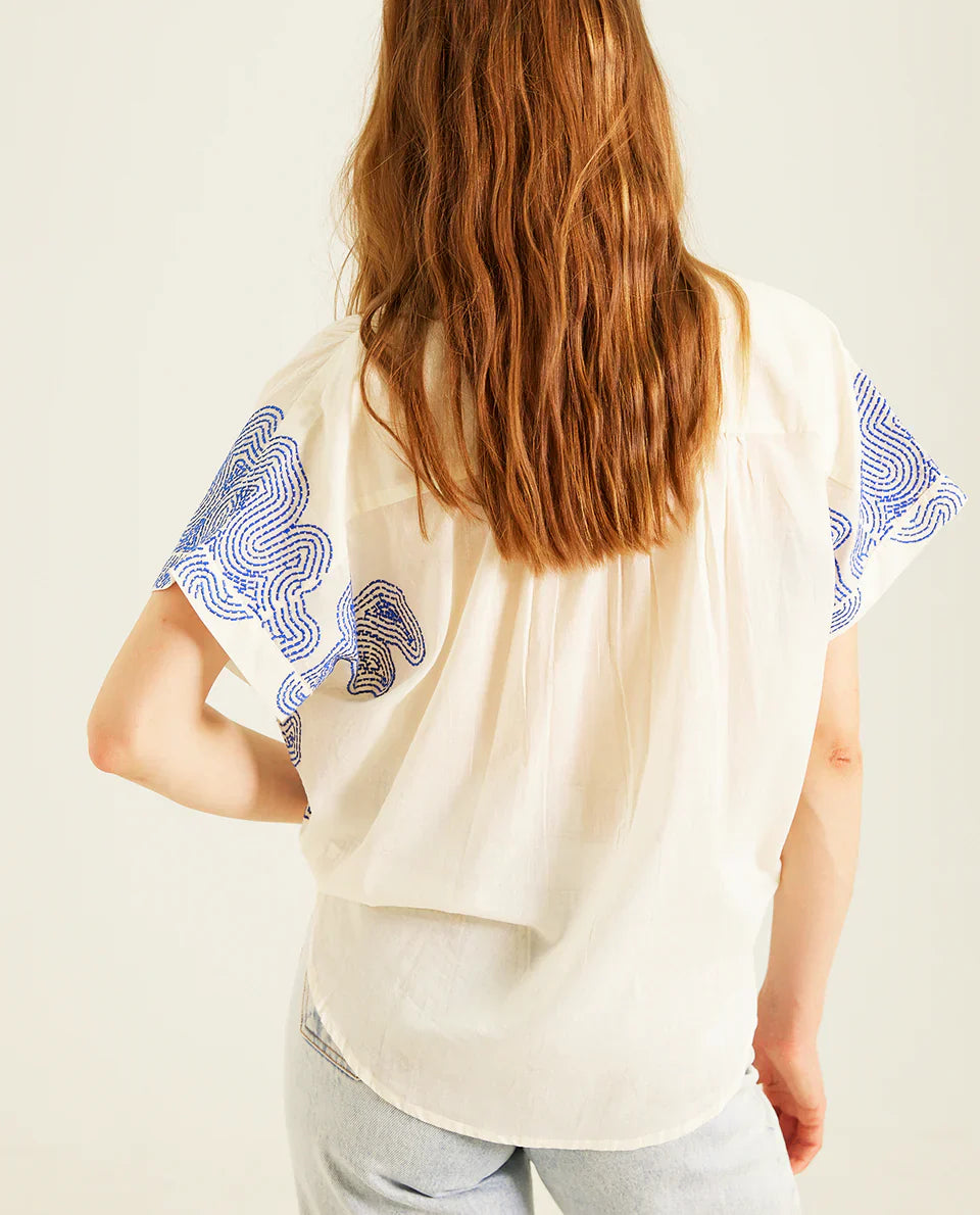 Sacrecoeur Maya Blouse Blue