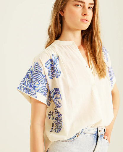 Sacrecoeur Maya Blouse Blue