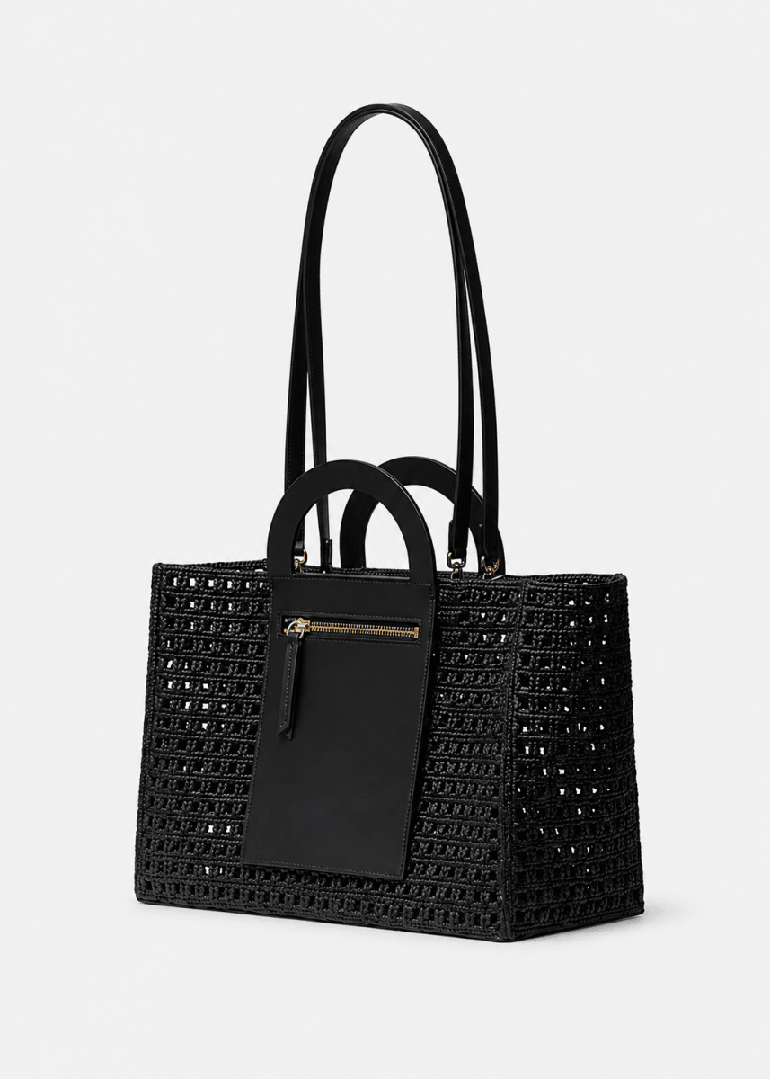 Medium Anakao Bag in Black from KALOES at Edito Boutique