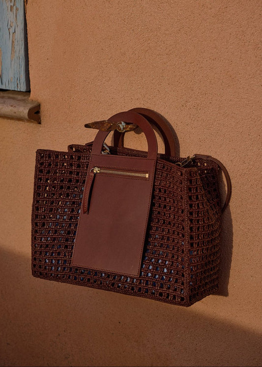 Medium Anakao Bag in Coffee from KALOES at Edito Boutique