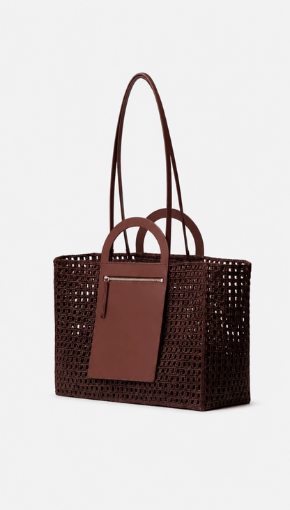 Medium Anakao Bag in Coffee from KALOES at Edito Boutique