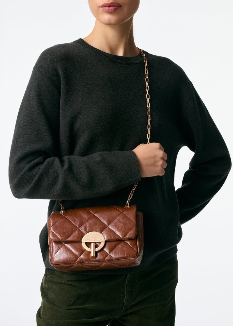 Medium Moon Bag in Havana from VANESSA BRUNO at Edito Boutique