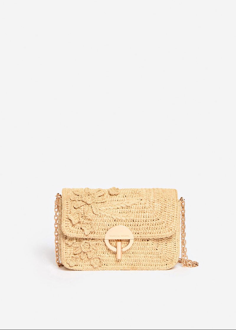 Medium Moon Bag in Raffia from VANESSA BRUNO at Edito Boutique