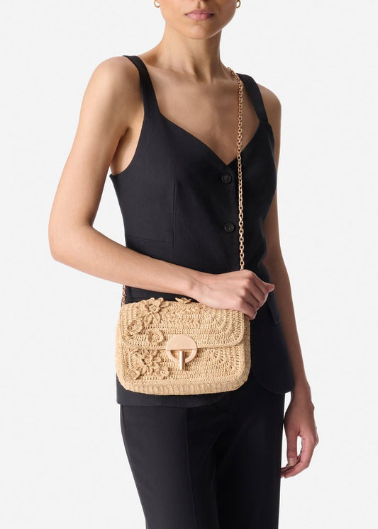 Medium Moon Bag in Raffia from VANESSA BRUNO at Edito boutique