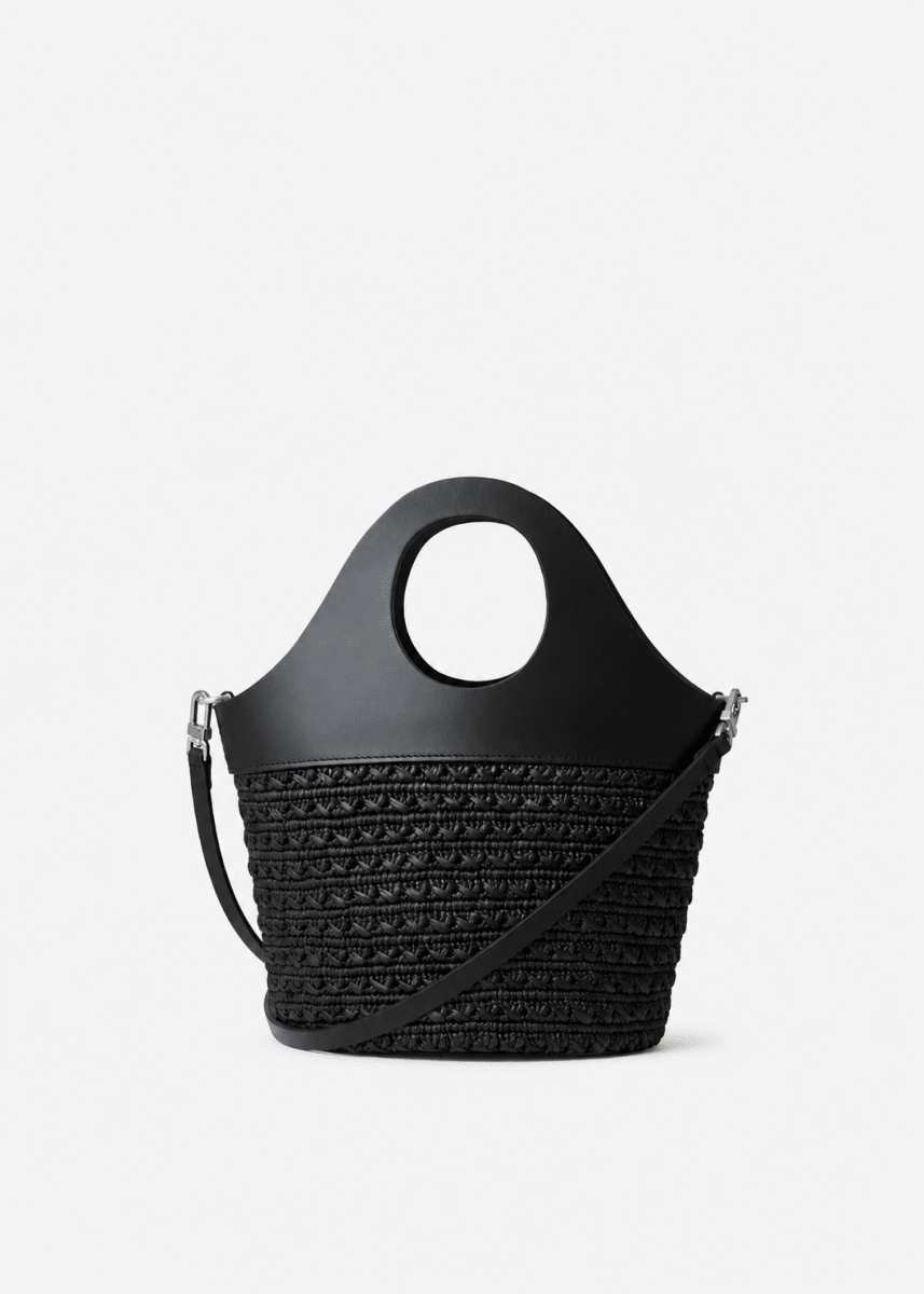 Medium Pauline Bucket in Black from KALOES at Edito Boutique