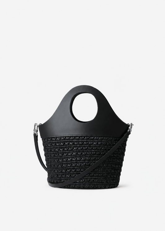 Medium Pauline Bucket in Black from KALOES at Edito Boutique
