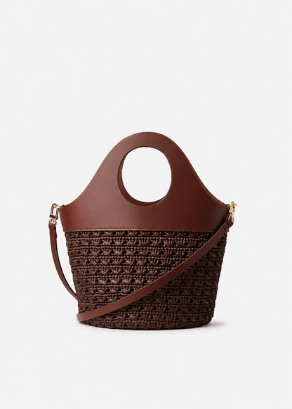 Medium Pauline Bucket in Coffee from KALOES at Edito Boutique
