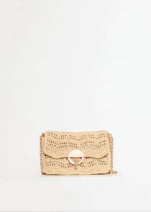 Medium Raffia Moon Bag from VANESSA BRUNO at Edito boutique
