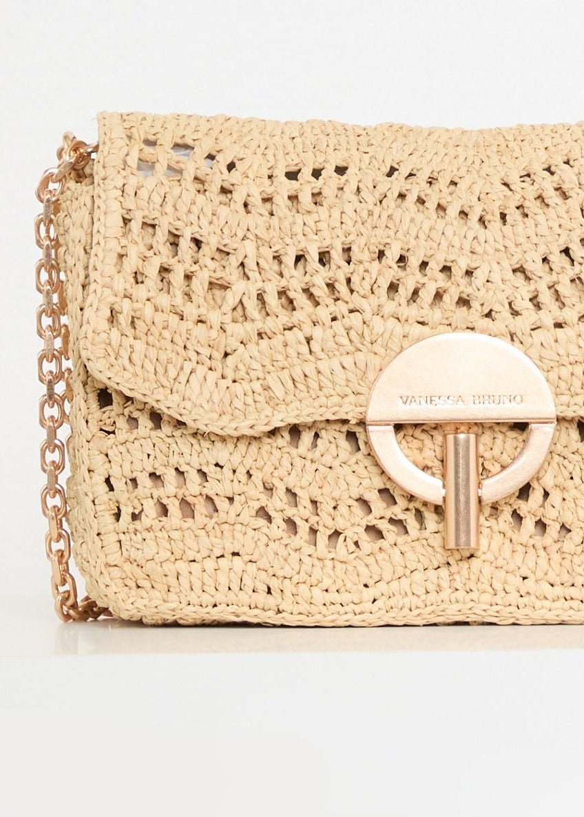 Medium Raffia Moon Bag from VANESSA BRUNO at Edito boutique