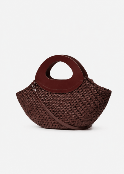 Medium Tsilky Bag in Coffee from KALOES at Edito Boutique