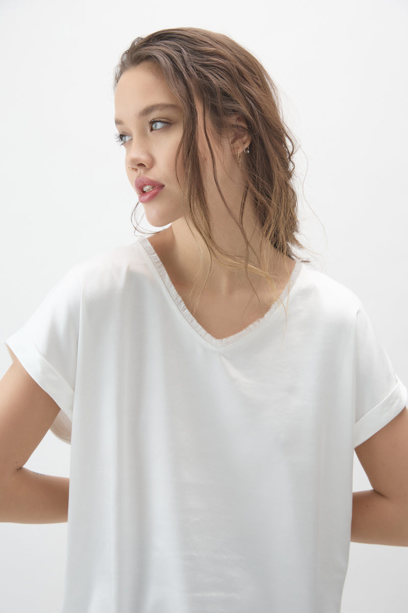 Melissa Nepton Romane Tee in White