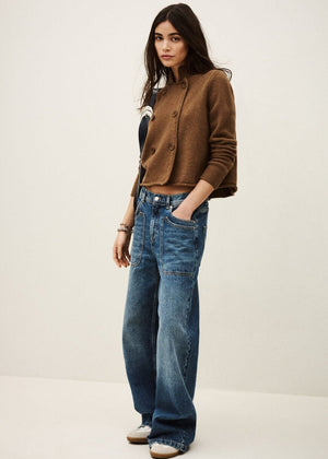 Melodia Vest in Camel from BA&SH at Edito boutique