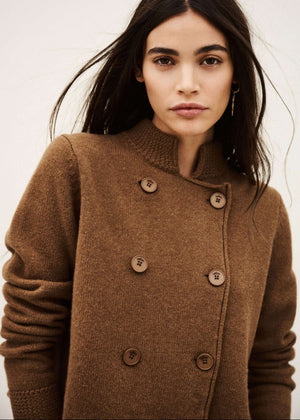 Melodia Vest in Camel from BA&SH at Edito boutique