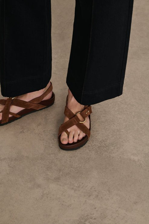 Mexico Sandals in Rust from SOEUR at Edito boutique