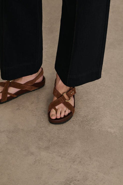 Mexico Sandals in Rust from SOEUR at Edito boutique
