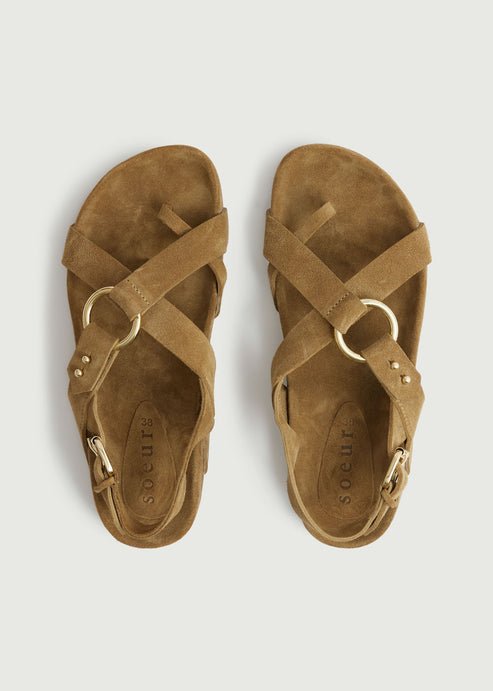 Mexico Shoes in Bronze/Green from SOEUR at Edito boutique