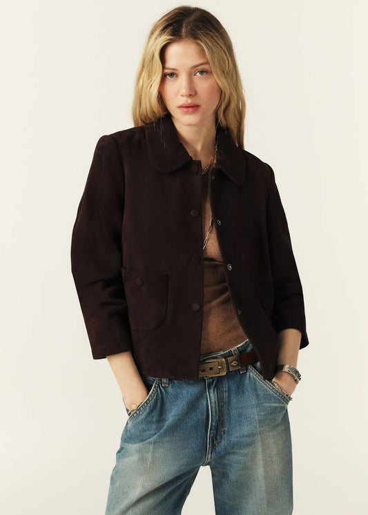 Milas Vest in Chocolate from BA&SH at Edito boutique