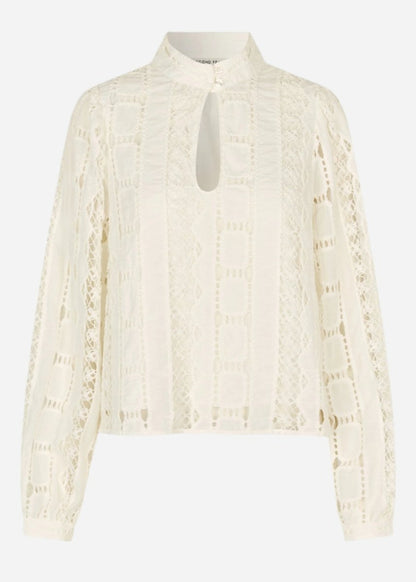 Milina Blouse in Coconut Milk from SECOND FEMALE at Edito boutique