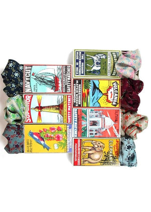 Mini Astrid Silk Scarf in Khaki from LES BELLES VAGABONDES at Edito boutique